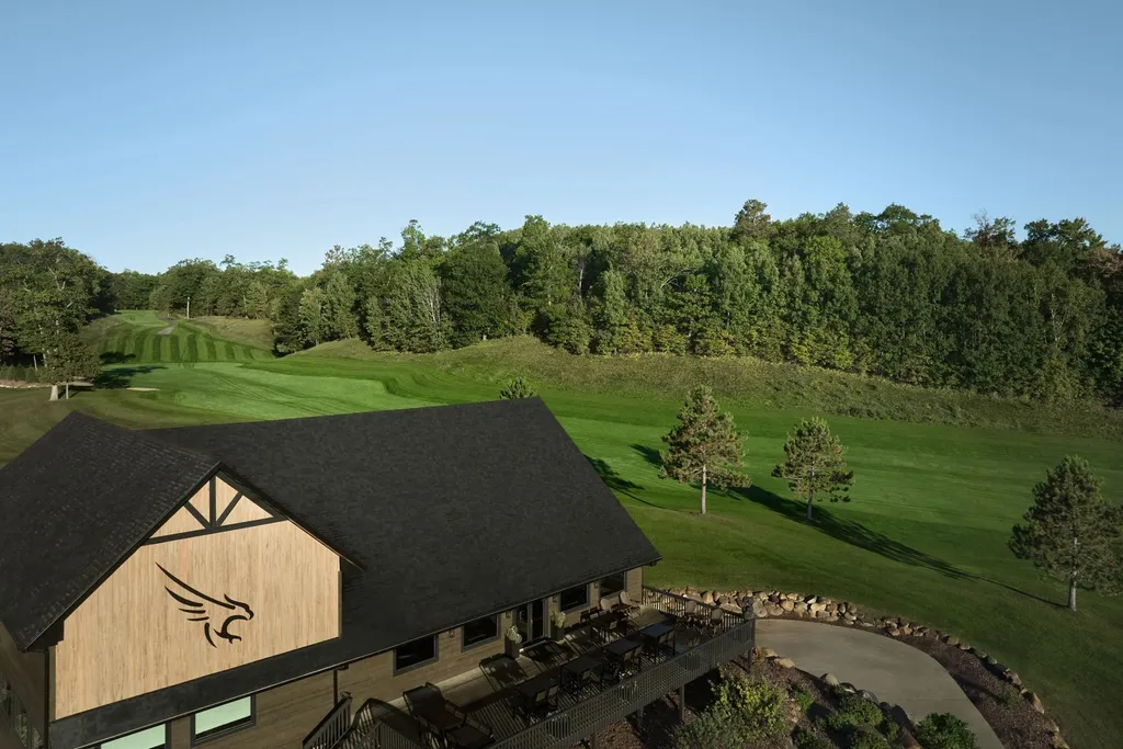 Exterior of the Golden Eagle clubhouse
